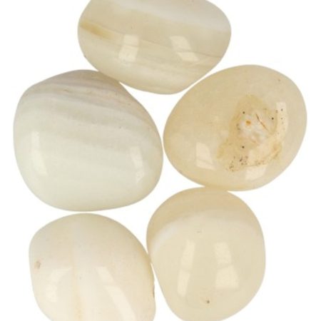 Agaat wit 250 gr. trommelstenen (mt3)