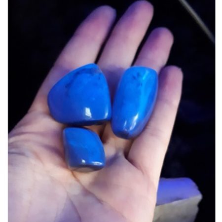 Barnsteen blauw trommelstenen 10 gr. (mt3)