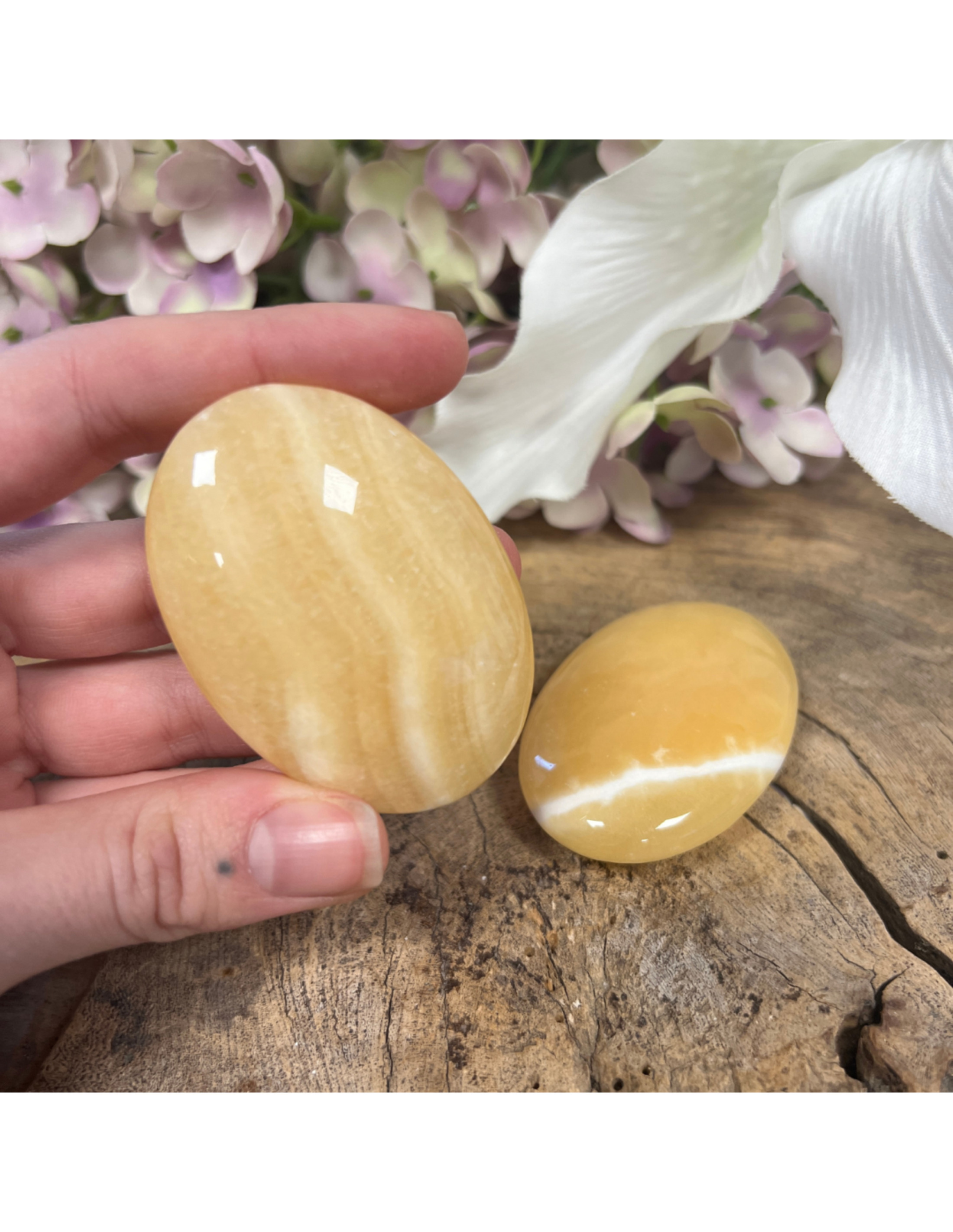 Calciet mango handsteen
