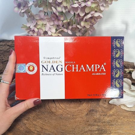 Golden Nag Champa wierook 15 grams - doos van 12 st.
