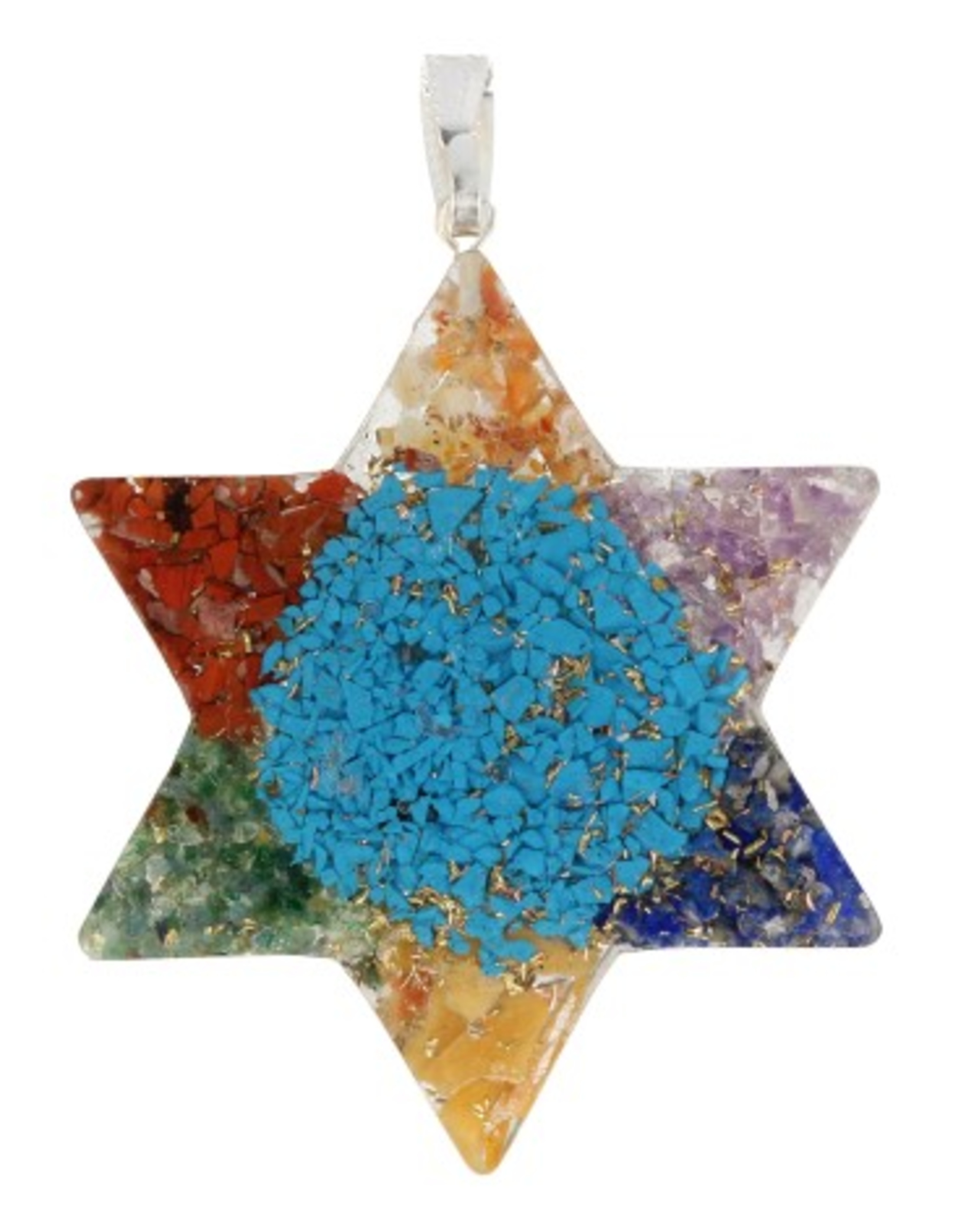 Orgonite Chakra ster hanger