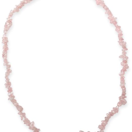 Splitketting Roze kwarts smal