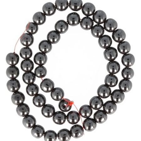 Hematiet kralen streng 8 mm