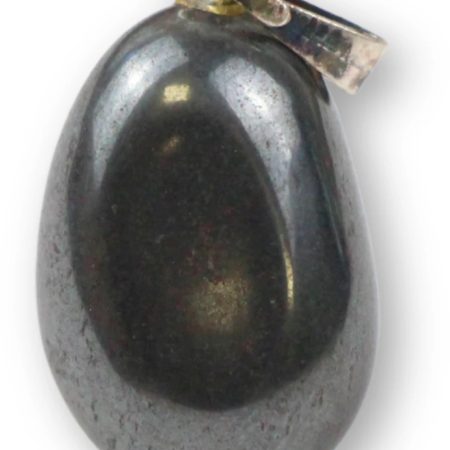 Hematiet geboorde edelsteenhanger