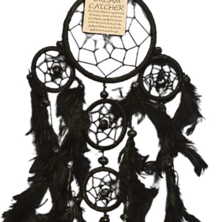 Dromenvanger - Alleen veren - 9cm - Zwart