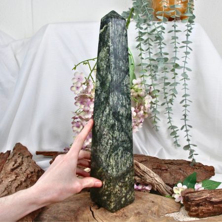 Serpentijn Jungle Jaspis obelisk nr.27