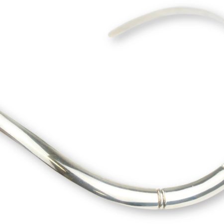 Zilveren regide collier nr.01