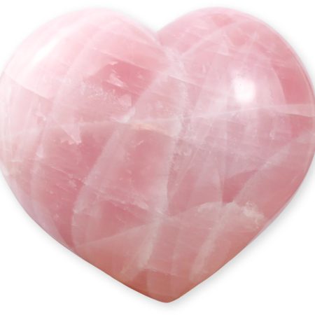 Rozenkwarts edelsteen hart XL nr.01
